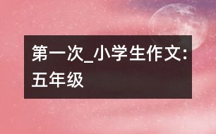 第一次_小學生作文:五年級