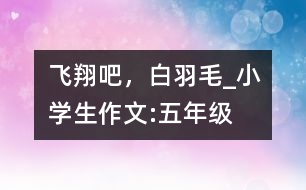 飛翔吧，白羽毛_小學(xué)生作文:五年級