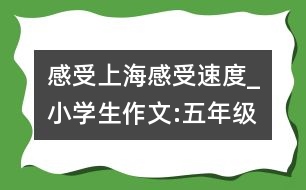感受上海感受速度_小學(xué)生作文:五年級(jí)