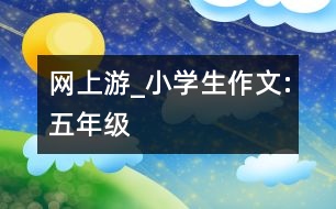 網(wǎng)上游_小學(xué)生作文:五年級(jí)