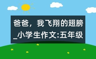 爸爸，我飛翔的翅膀_小學生作文:五年級