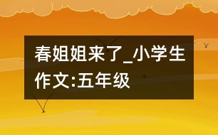 春姐姐來了_小學(xué)生作文:五年級(jí)