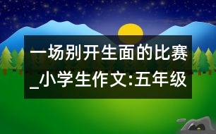 一場別開生面的比賽_小學(xué)生作文:五年級