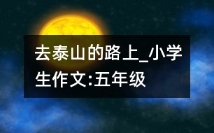 去泰山的路上_小學(xué)生作文:五年級