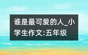 誰是最可愛的人_小學(xué)生作文:五年級
