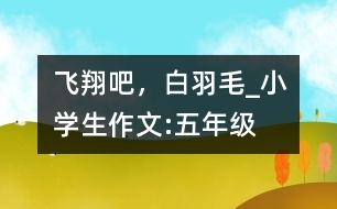 飛翔吧，白羽毛_小學生作文:五年級