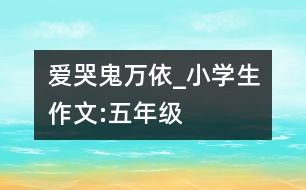 愛(ài)哭鬼萬(wàn)依_小學(xué)生作文:五年級(jí)