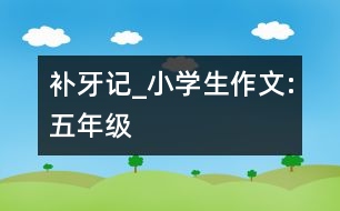 補牙記_小學(xué)生作文:五年級