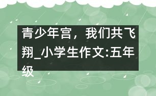 青少年宮，我們共飛翔_小學(xué)生作文:五年級(jí)