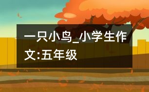 一只小鳥_小學生作文:五年級