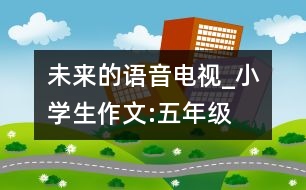 未來(lái)的語(yǔ)音電視_小學(xué)生作文:五年級(jí)