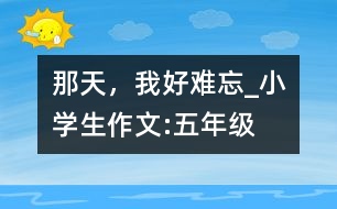 那天，我好難忘_小學(xué)生作文:五年級