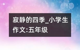 寂靜的四季_小學生作文:五年級