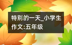 特別的一天_小學生作文:五年級