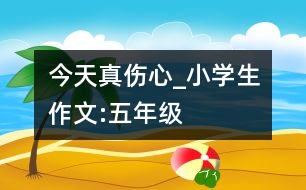 今天真?zhèn)腳小學(xué)生作文:五年級(jí)
