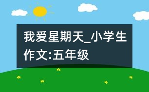 我愛星期天_小學(xué)生作文:五年級