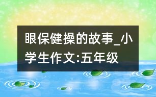 眼保健操的故事_小學(xué)生作文:五年級