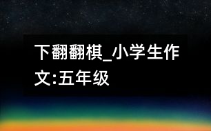 下翻翻棋_小學(xué)生作文:五年級