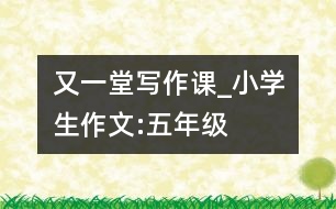 又一堂寫(xiě)作課_小學(xué)生作文:五年級(jí)