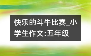 快樂(lè)的“斗?！北荣恄小學(xué)生作文:五年級(jí)