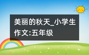 美麗的秋天_小學(xué)生作文:五年級