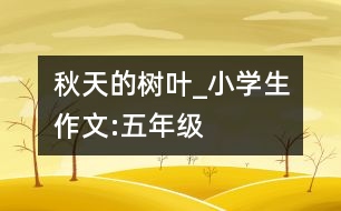秋天的樹葉_小學(xué)生作文:五年級