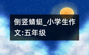 倒豎蜻蜓_小學(xué)生作文:五年級(jí)
