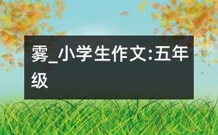 霧_小學(xué)生作文:五年級