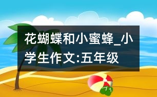 花蝴蝶和小蜜蜂_小學(xué)生作文:五年級