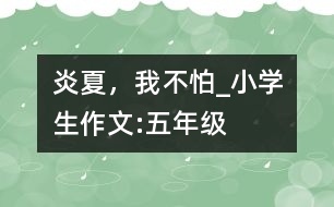炎夏，我不怕_小學(xué)生作文:五年級(jí)