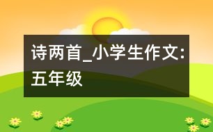 詩兩首_小學(xué)生作文:五年級(jí)