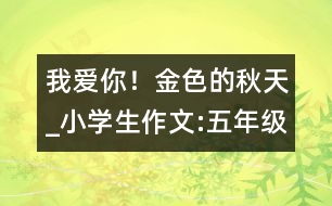 我愛你！金色的秋天_小學生作文:五年級