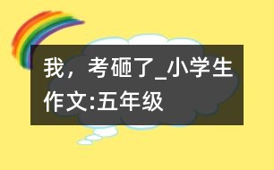 我，考砸了_小學(xué)生作文:五年級