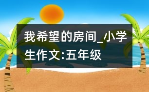 我希望的房間_小學生作文:五年級