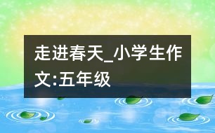 走進(jìn)春天_小學(xué)生作文:五年級(jí)
