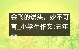 會(huì)飛的饅頭，妙不可言_小學(xué)生作文:五年級(jí)
