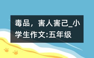 毒品，害人害己_小學(xué)生作文:五年級(jí)