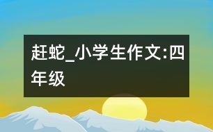 趕蛇_(dá)小學(xué)生作文:四年級