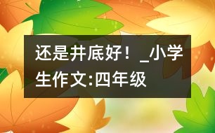 還是井底好！_小學(xué)生作文:四年級