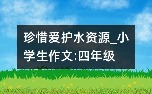 珍惜、愛護(hù)水資源_小學(xué)生作文:四年級(jí)