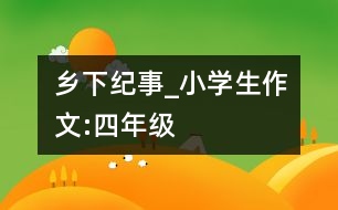 鄉(xiāng)下紀(jì)事_小學(xué)生作文:四年級(jí)