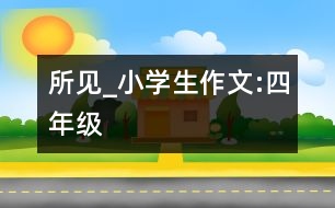 所見(jiàn)_小學(xué)生作文:四年級(jí)