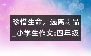 珍惜生命，遠(yuǎn)離毒品_小學(xué)生作文:四年級(jí)