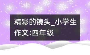 精彩的鏡頭_小學(xué)生作文:四年級