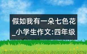 假如我有一朵七色花_小學生作文:四年級
