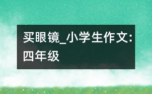 買眼鏡_小學生作文:四年級
