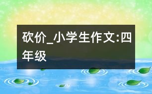 砍價_小學(xué)生作文:四年級