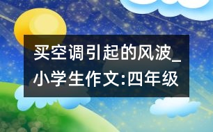 買(mǎi)空調(diào)引起的風(fēng)波_小學(xué)生作文:四年級(jí)
