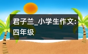 君子蘭_小學生作文:四年級