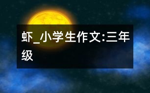 蝦_小學生作文:三年級